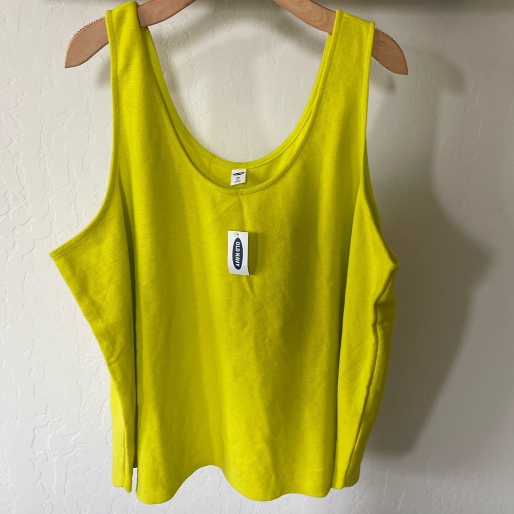Old Navy| Lime Green Neon Tank Top, Size XXL Tall•••NWT!
